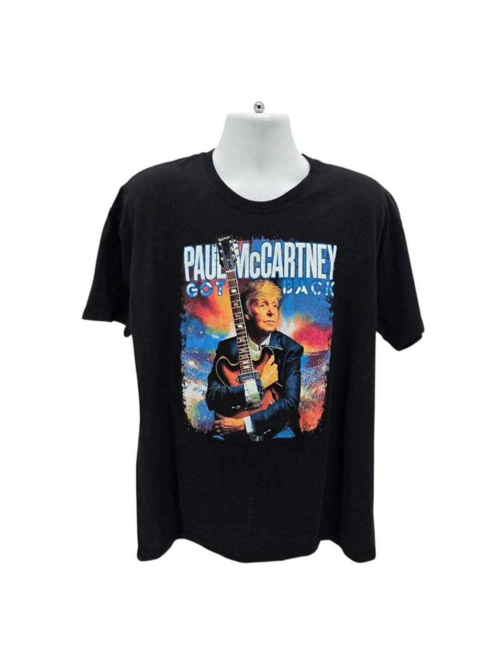 Goodlife Tees Paul McCartney Mens 2XL Shirt Got Back Tour 2025 Black Graphic Tee